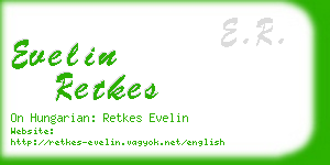 evelin retkes business card